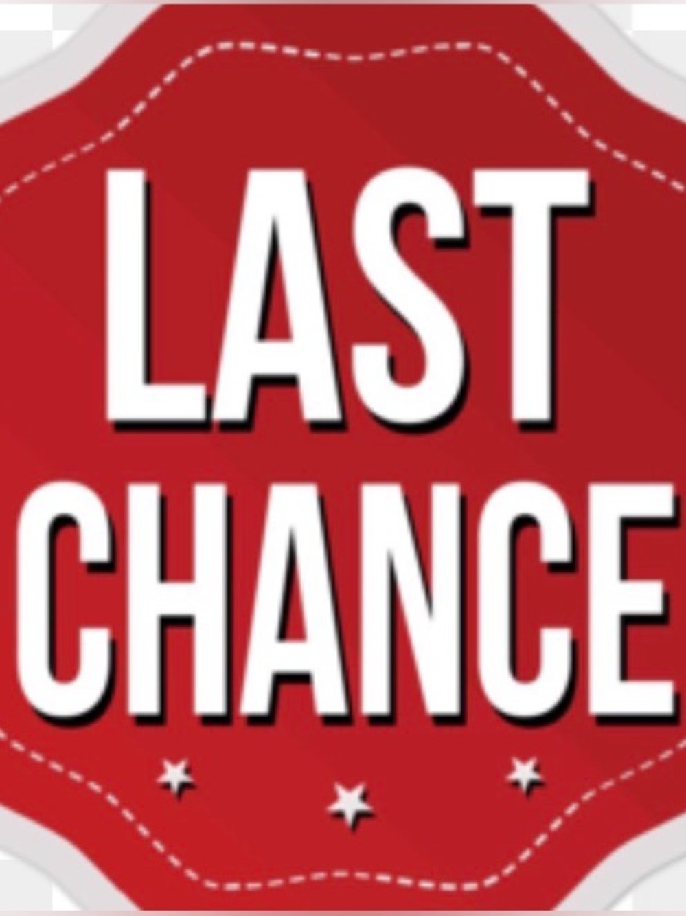 Last chance, make offers, closing shop.